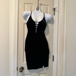 Forever 21 little black velvet dress with some cut outs so small